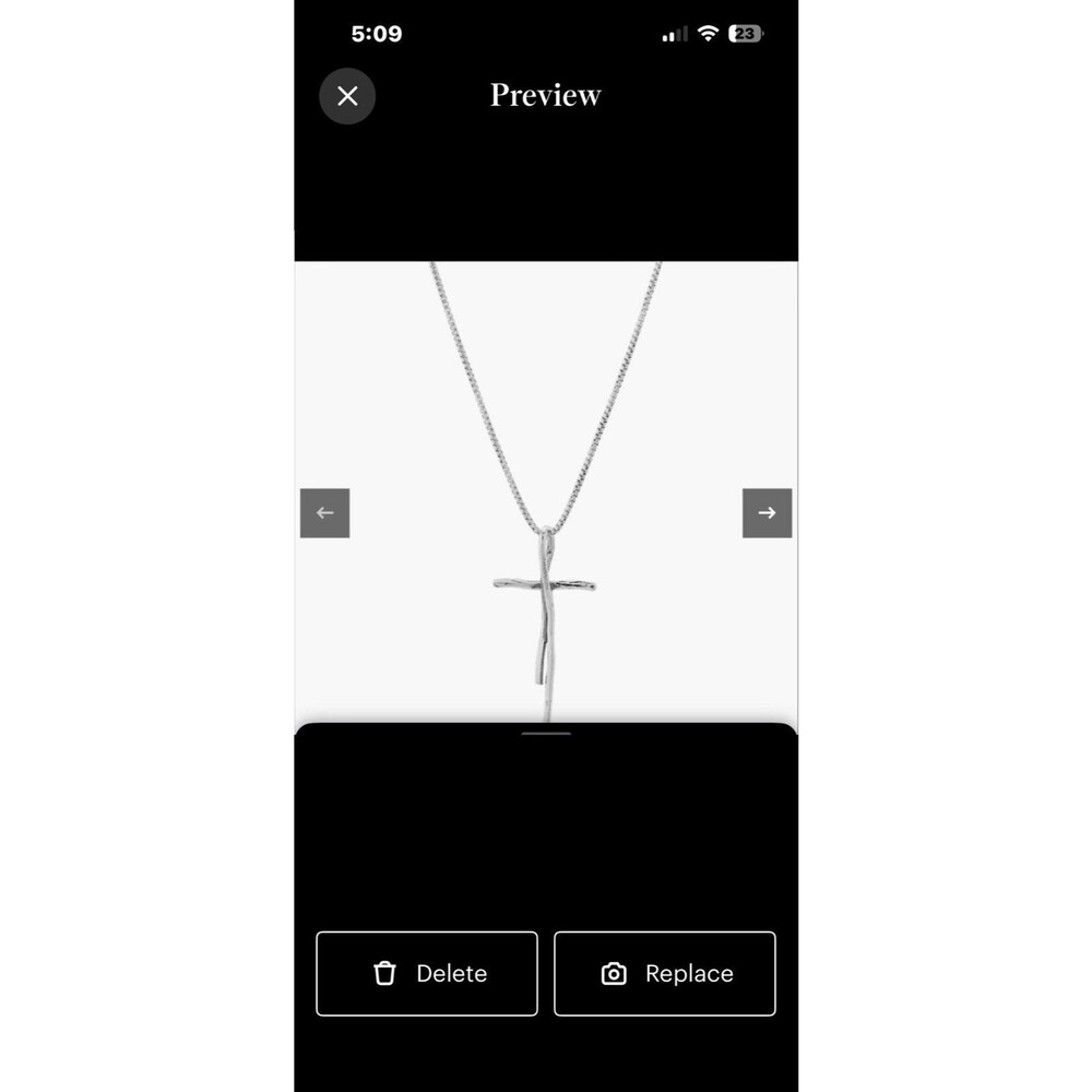 Silpada New cross necklace